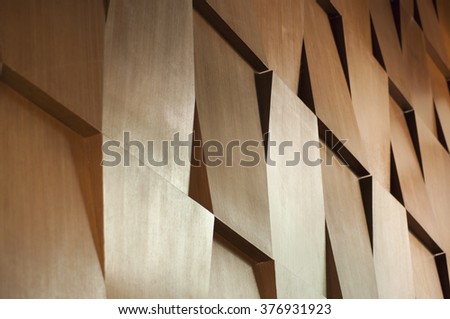 Wood wall geometry decoration background