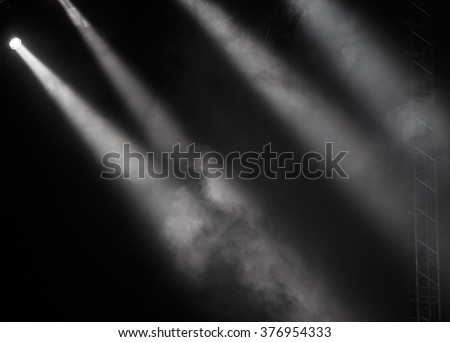 concert lighting against a dark background ilustration Royalty-Free Stock Photo #376954333
