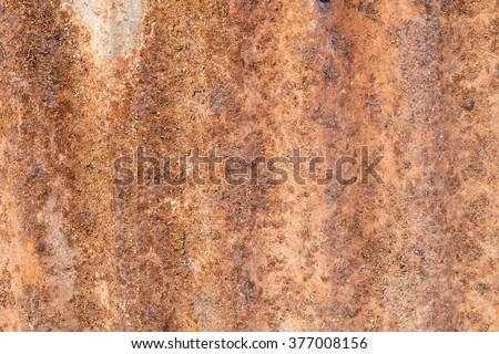 old and rust zinc sheets wall