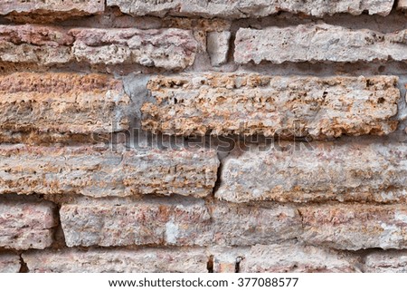 brick wall background, backdrop. old, vintage, textured stone