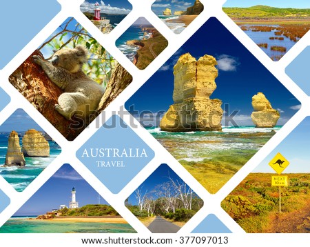 Australia. Travel concept. Photo collage