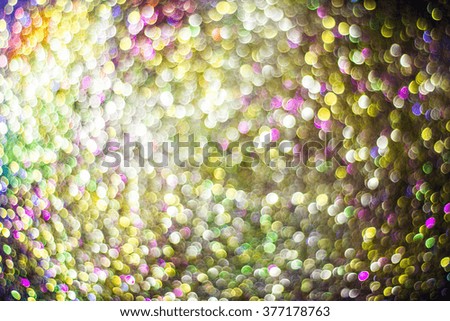 Abstract colorful bokeh. Blurry lights background. 