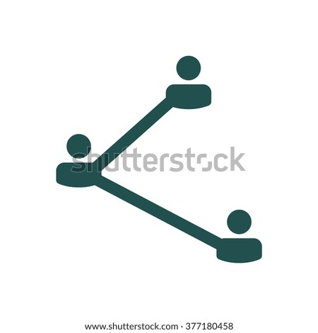 web icon share icon isolated vector flat design