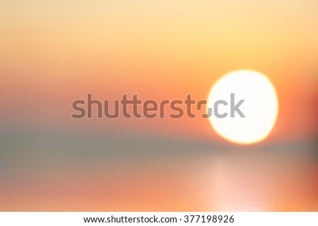 Defocused background with soft  multicolored sunset. Vibrant outdoors horizontal image.