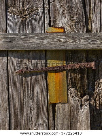 Textures on a barn door