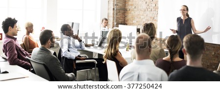 Business People Meeting Conference Seminar Concept Royalty-Free Stock Photo #377250424