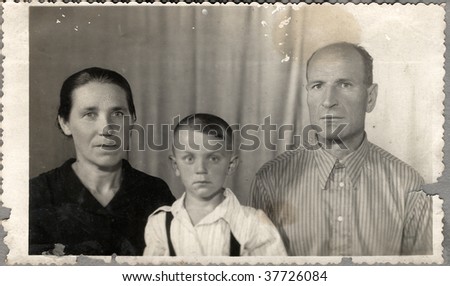 Family portrait. Ukraine (composed USSR), mid 20 century