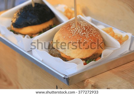 tasty hamburger 