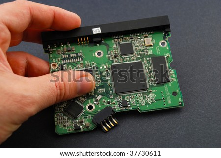 Stock pictures of an electronic board from a consumer product