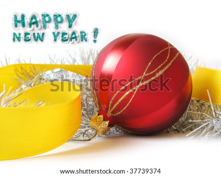 Happy new year congratulation card