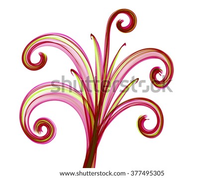 smoke red flower style ornament background