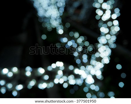 The background, a light in the night with blur focus.