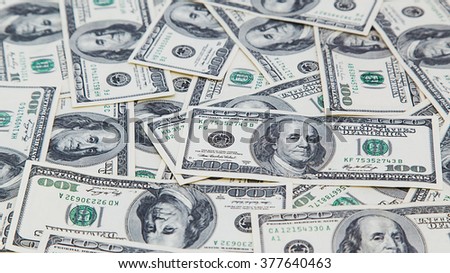 Hundred Dollar Bills for background 