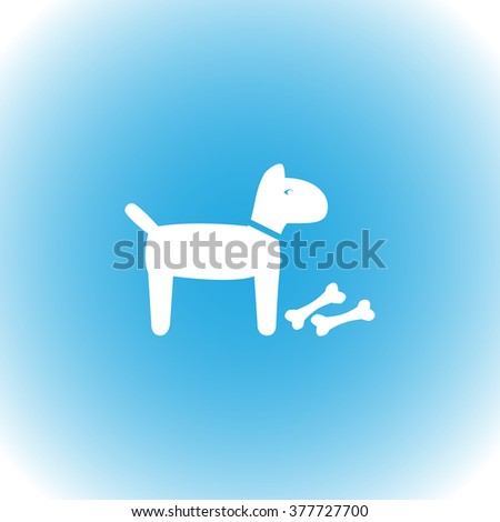 Dog vector icon 