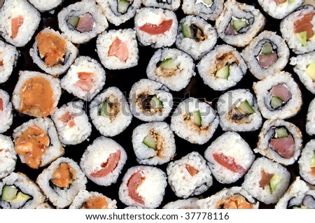 Sushi set macro