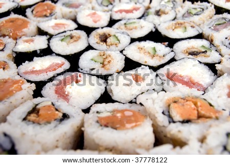 Sushi set macro