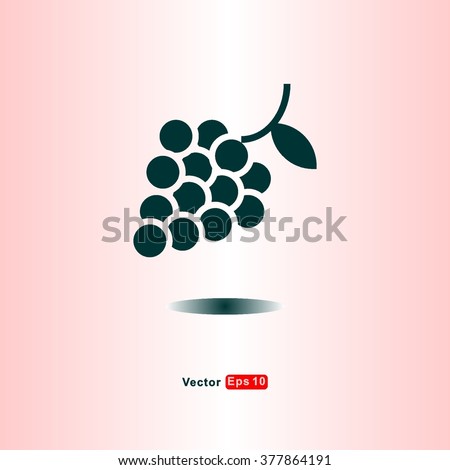 icons Grapes for Web and Mobile
