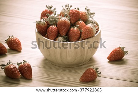 close up of group of fresh red strawberry,made with filter