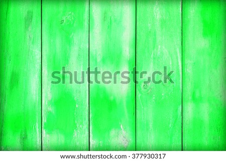 Wooden wall background or texture, The old walls are painted green.