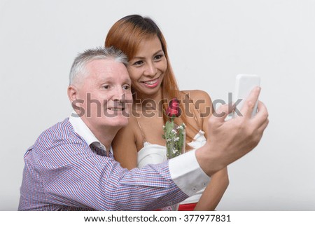 Couple taking selfie picture