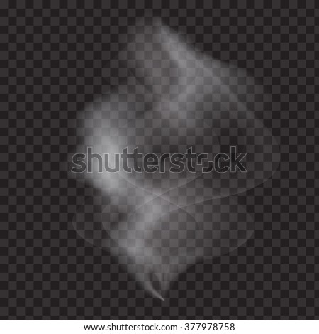 Smoke vector texture for black backgrounds. Beautiful soft smoke cigarette effect vector eps10. Smooth white gray smoke on transparent background. Cloudy smoke concept for design projects.