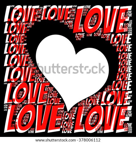 love words and text with love heart illustration together vector print pattern. for fashion and graphic design special day and valentines day gift print offer and t shirt print.