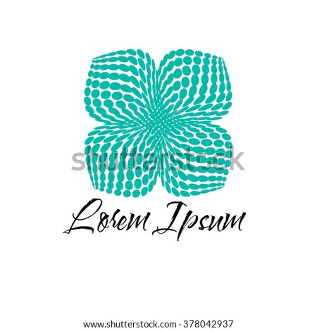 Bio, flowers, nature organic logo design template