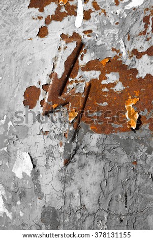 Danger Electrical Hazard High Voltage Sign on rusty metal surface