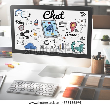 Chat Online Communication Technology Social Networking Concept