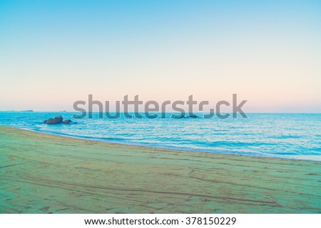 Beautiful Vintage beach and sea - Vintage Filter
