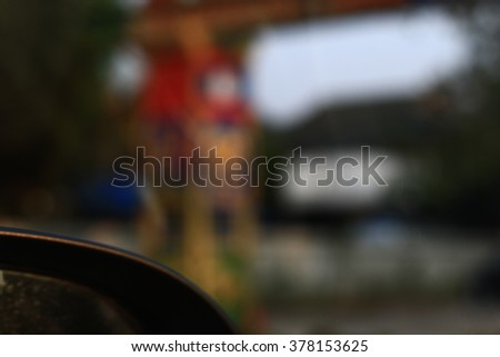 
Bokeh on the road in the morning. In Thailand.Abstract blurred background : Traffic jam in the morning rush hour. in-Thailand.