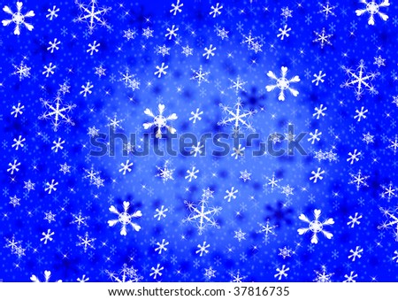  Christmas seamless background with snowflake