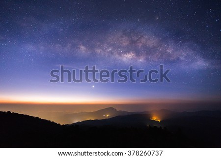 Milkyway on a night sky