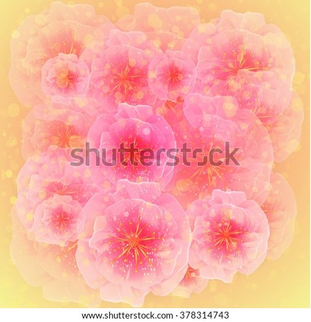 Gentle floral background