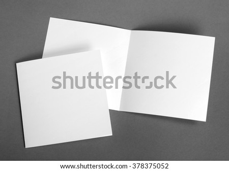 White empty cards on grey to replace your design