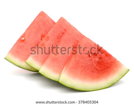 Set of watermelon slices