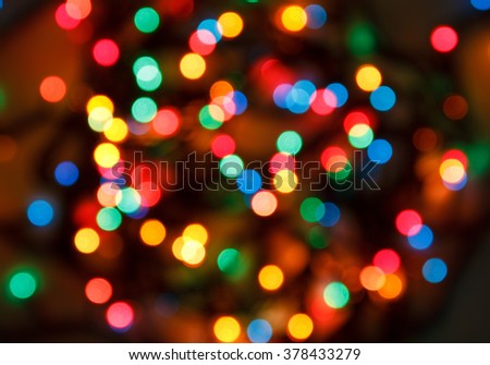 abstract background with colored lights bokeh