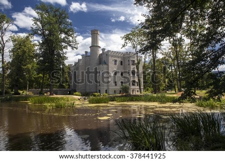 Historic castle in Karpniki, Poland