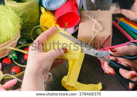 gift packing. Holiday decor concept. Toned picture