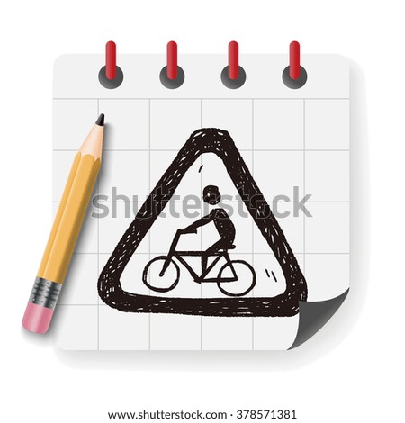 bicycle sign doodle