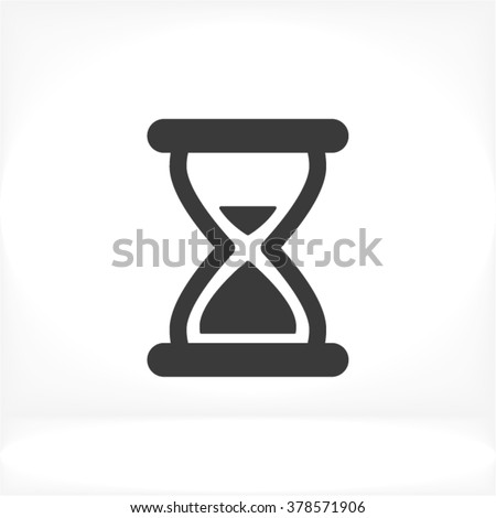 Hourglass vector icon Royalty-Free Stock Photo #378571906