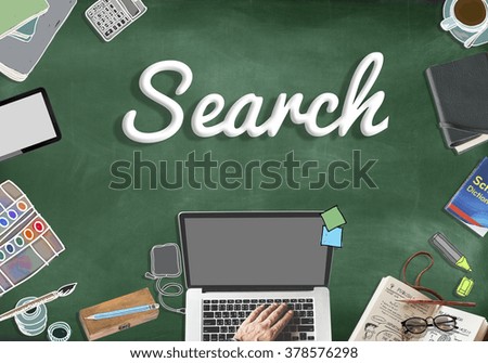 Search Searching Seeking Connection Discover Concept