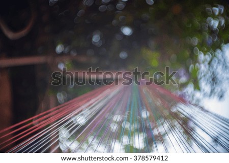 Thread blurred background