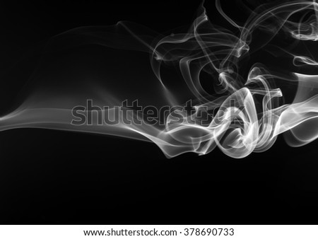 white smoke abstract on dark background