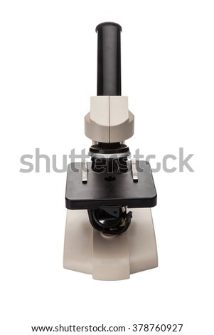 Microscope isolated on white background 