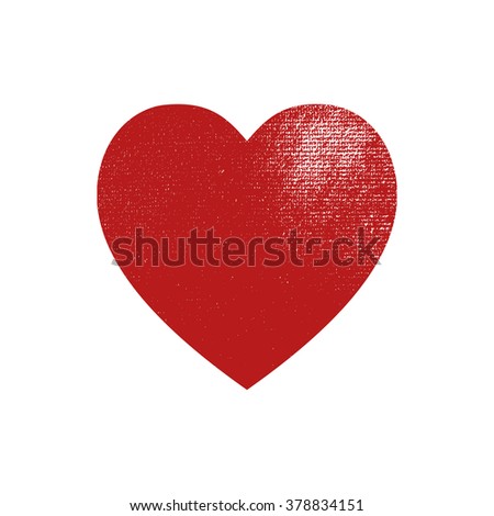 Grunge heart. Valentines day heart. Heart texture.