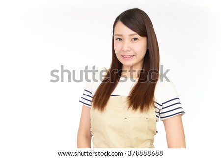 Smiling housewife