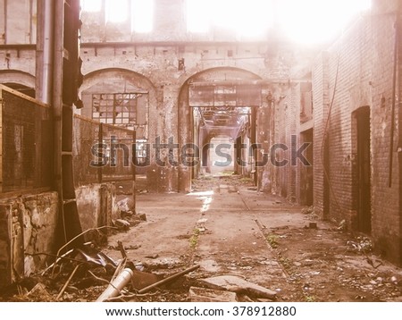 Picture of Abandoned factory industrial archeology architecture vintage