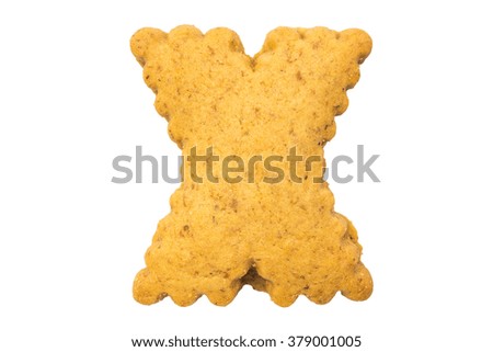 Biscuits letters. Words