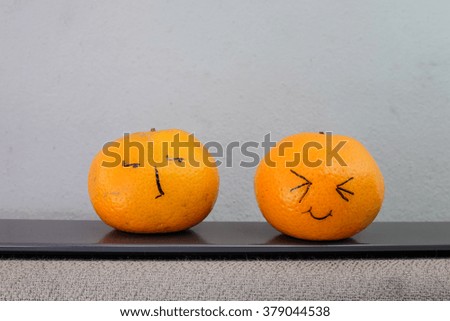Orange cartoon